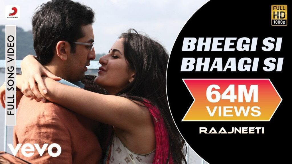 Bheegi Si Bhaagi Si Lyrics | भीगी सी भागि सी | Raajneeti | Mohit Chauhan