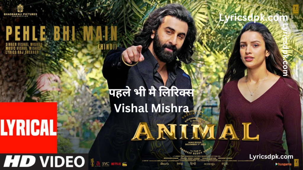 Pehle bhi main lyrics in hindi पहले भी मै लिरिक्स Animal - Vishal Mishra